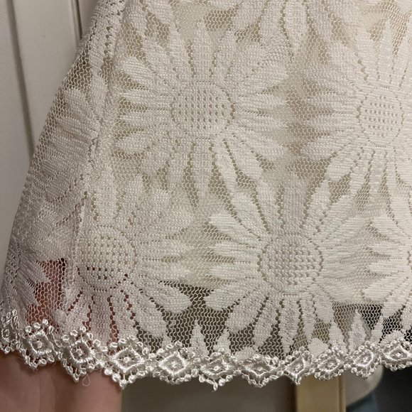 Anthropologie Eyelet Lace Short Sleeved Dress - Picture 4 of 4